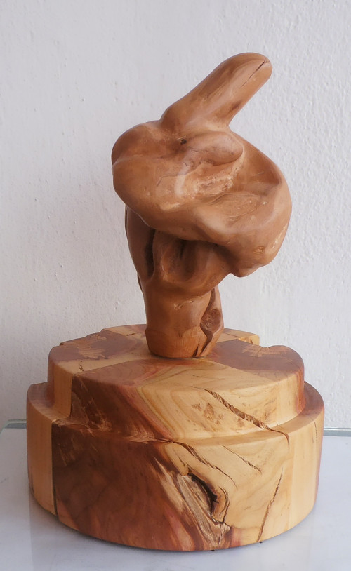 Dřevěná plastika Trofej pro posledního v turnaji
