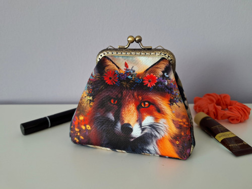 Minitaštička/peněženka - Boho liška-sleva z 299,-