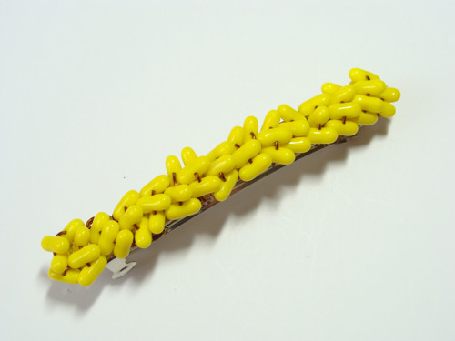 Spona do vlasů žlutá tic tac 8cm
