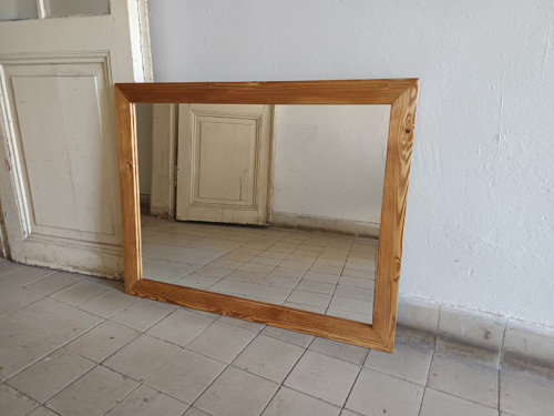 Zrcadlo z masivu stařené 100 x 70 cm