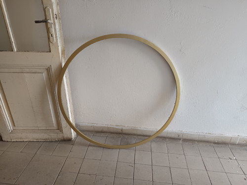 Dřevěný kulatý rám 110cm - OBRUČ