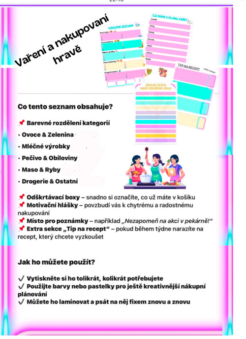 Plánování vaření a nákupů hravě a přehledně PDF