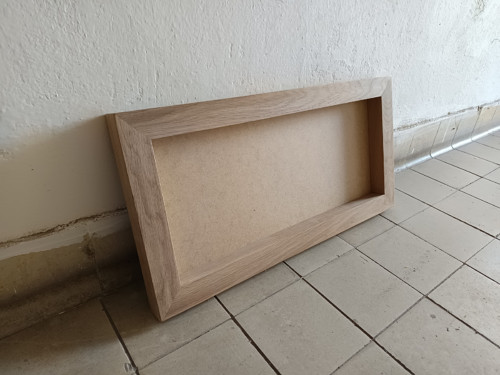 Dřevěný dubový rám 60 x 30cm — foto 1