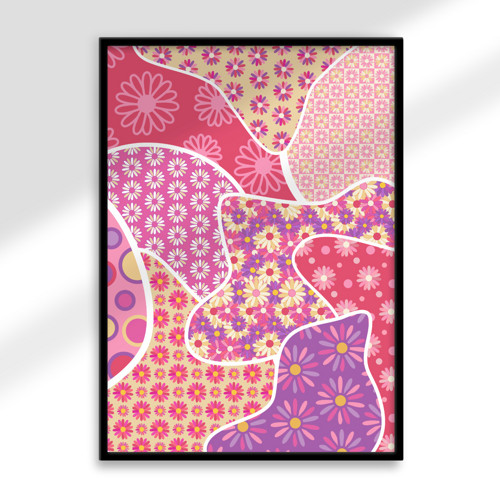 Fleky chaosu floral - skoro gerbery