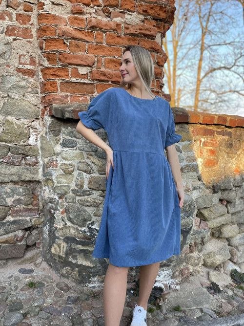 Manšestrové šaty ADRIANA S/M — foto 1