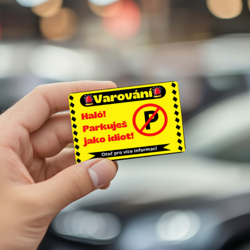 Vtipná parkovací karta - Parkuješ jako... (PDF)