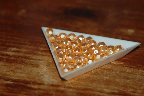 Meruňkově oranžové voskované ohňovky 6 mm