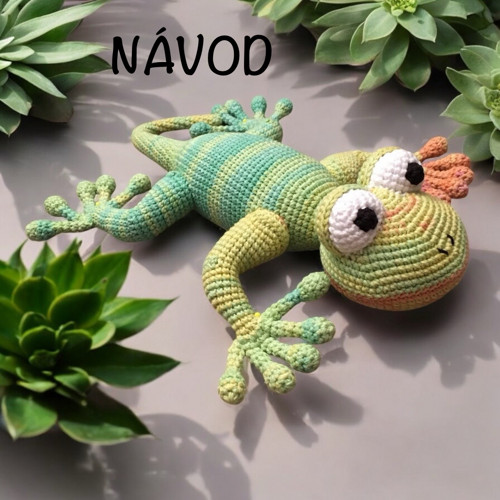 Návod na háčkování - Ještěrka