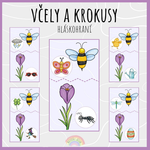 Včely a krokusy, hláskohraní