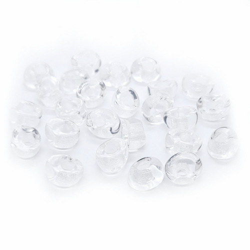 Korálky broušené CZ, 9-10mm, čirá 25ks