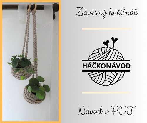 HÁČKONÁVOD č. 2 - závěsný květináč