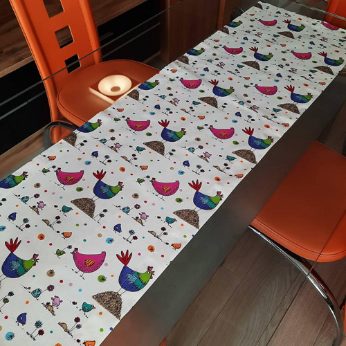 Ubrus Kohoutek I. 150 cm x 40 cm