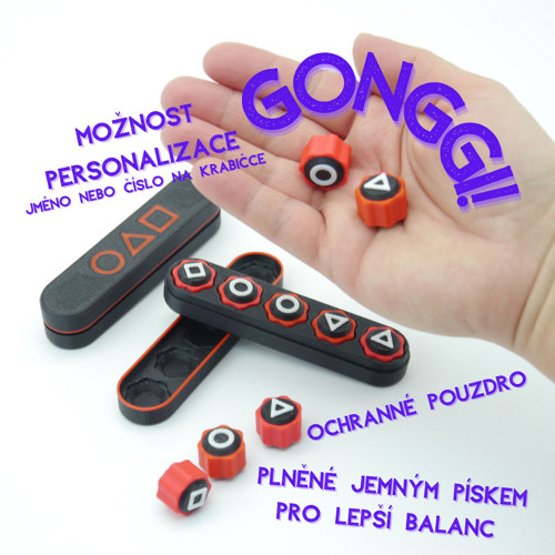 Černé Plněné Gonggi - Možnost Personalizace