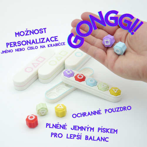 Barevné Plněné Gonggi Pink - Možnost Personalizace