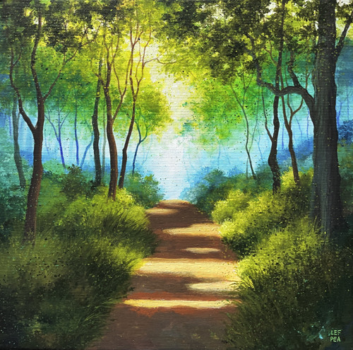 Lesní cestou - 30x30cm — foto 1