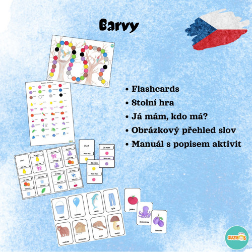 Sada aktivit - barvy