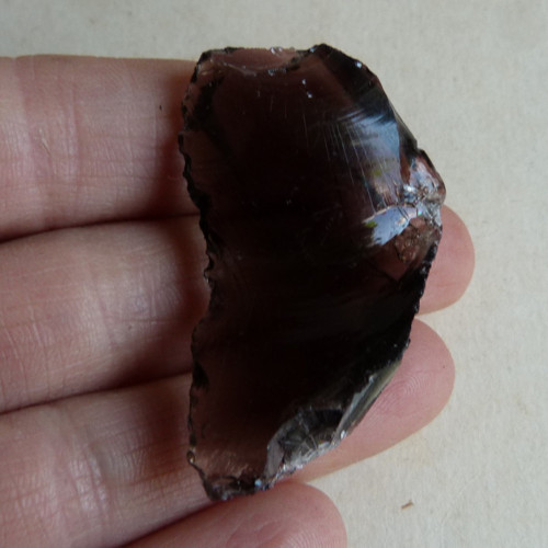 Obsidián kouřový surový - 5 cm - Extra!