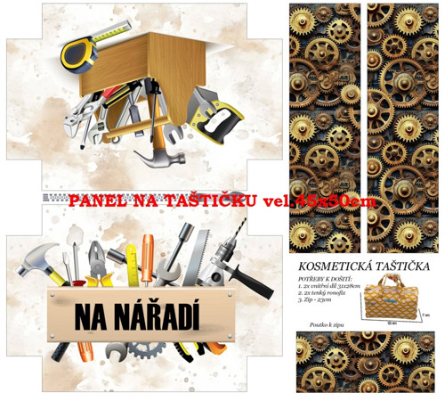 Panel na taštičku bavlna — foto 1