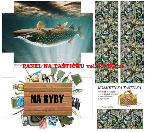Panel na taštičku bavlna — foto 1
