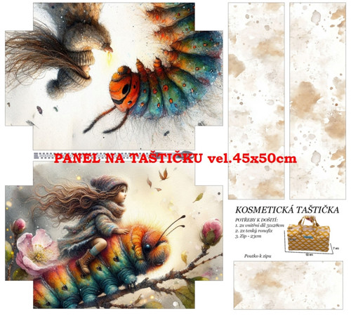 Panel na taštičku bavlna — foto 1
