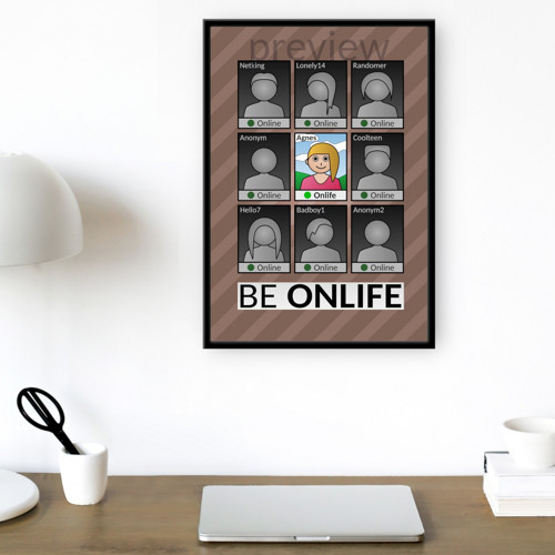 Be onlife grafika - pásiky — foto 1