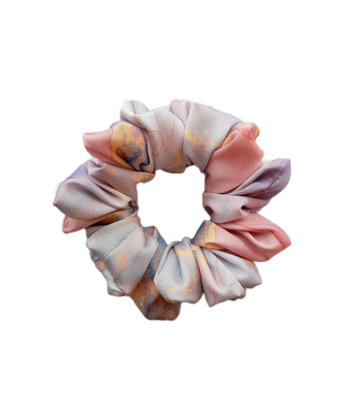 M Gumička saténová - PASTEL MARBLE