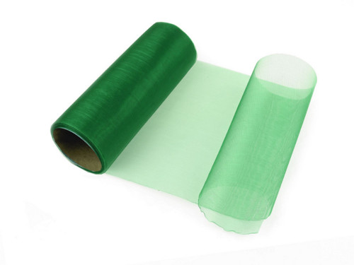 Organza / stuha šíře 14,5 cm (1m) - zelená