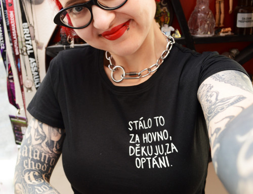 Tričko -děkuju za optání