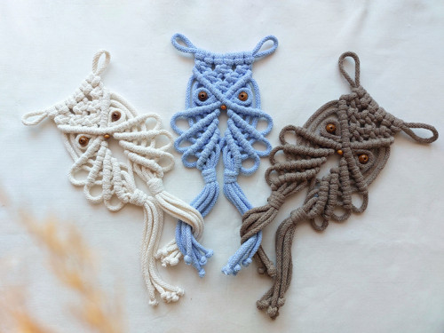 Macramé sova,ochranný amulet