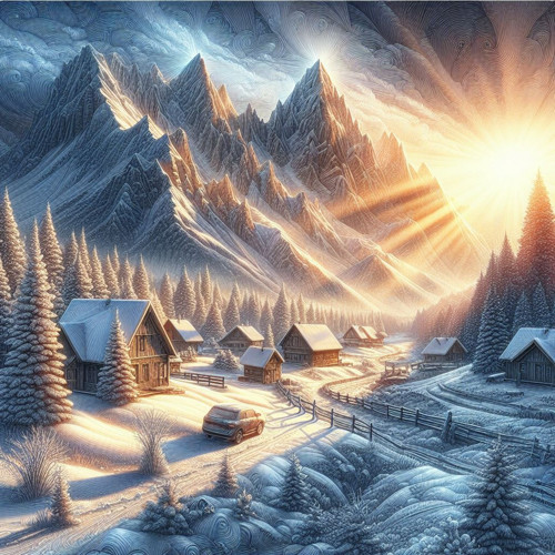 Abstraktní krajina 14