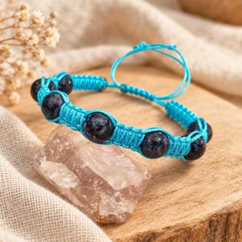 Síla oceánu – tyrkysový shamballa náramek