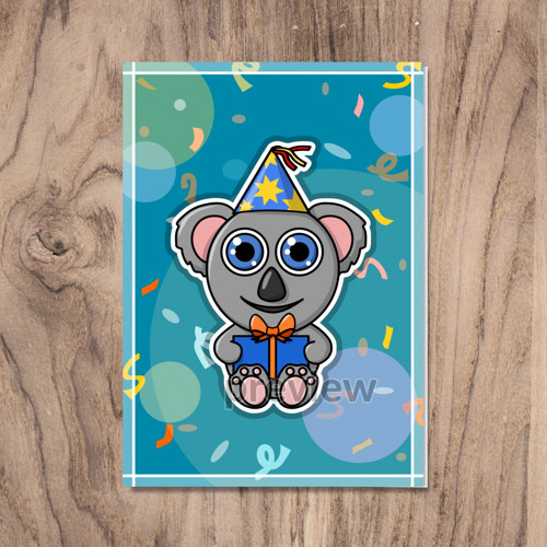 Roztomilé zvěrky přání - koala