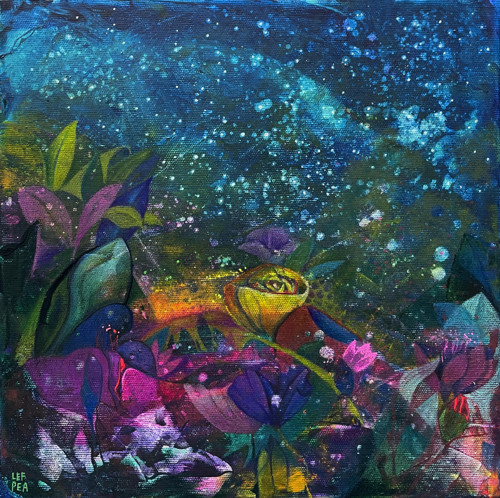 Magická zahrada - 30x30cm — foto 1