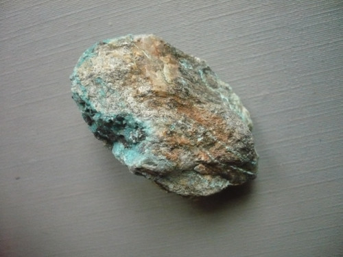 Surový - chrysokol s malachitem 41 mm, č.3f