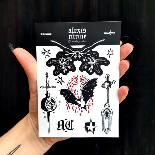 Alexis kresbičky - sticker sheet