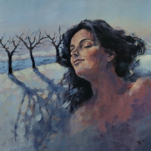Stromořadí - akryl na plátně 80x80cm, originál
