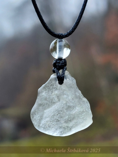 LIBYJSKÉ SKLO - náhrdelník/amulet UNISEX