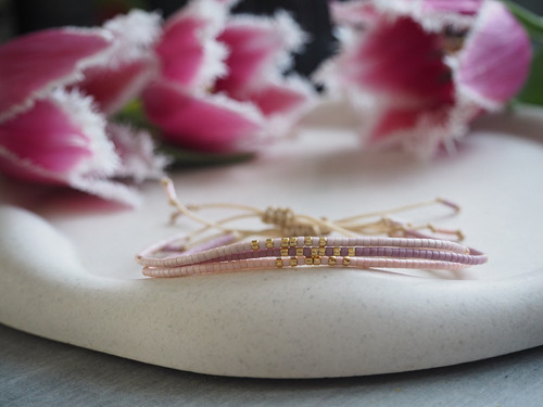 Miyuki náramek "Delicate Pink"