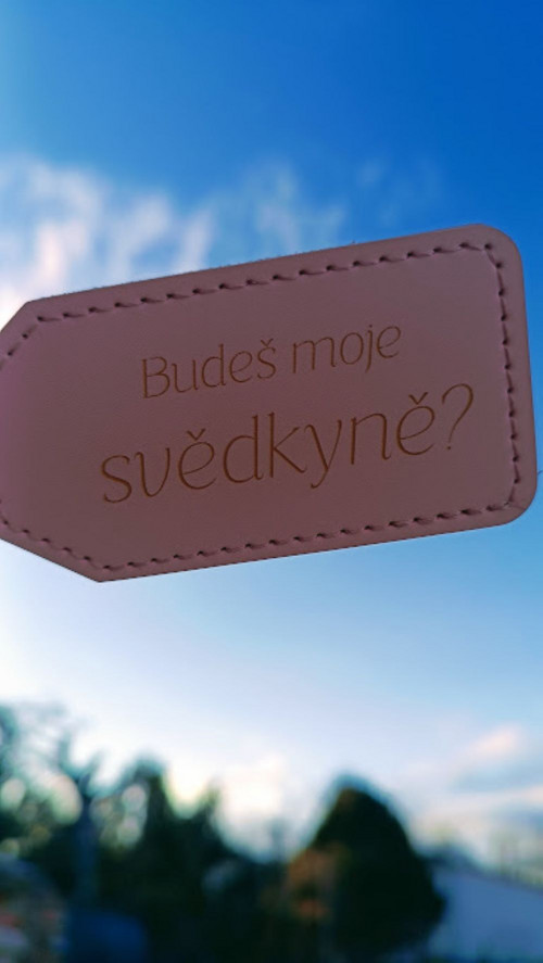 Klíčenka Budeš moje svědkyně?