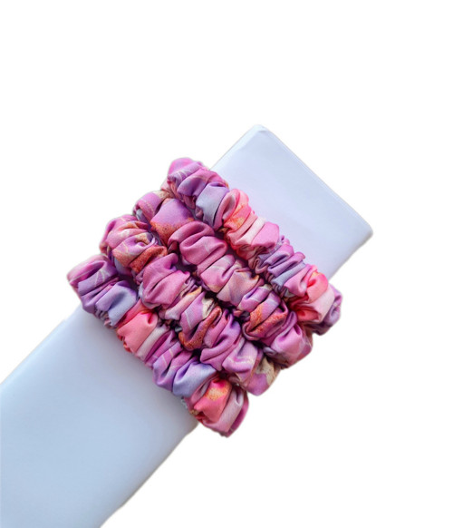 XS scrunchie PINK MARBLE — foto 1