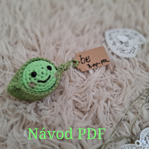 Návod na háčkovaný přívěsek lusk