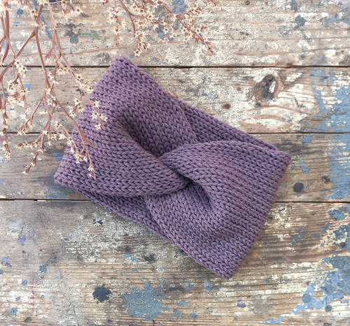 Čelenka s vlnou...mauve