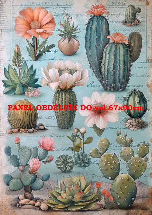 Bavlněný panel 21x30 cm - skladem