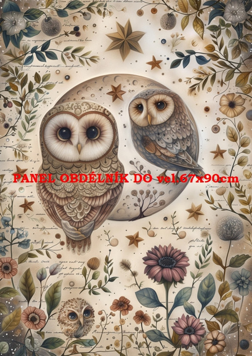 Bavlněný panel 21x30 cm skladem