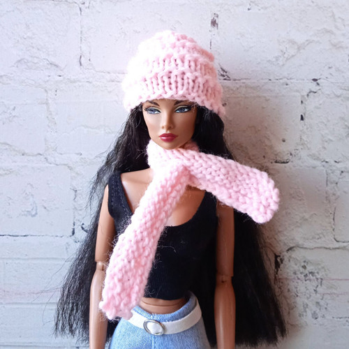 Oblečky pro Barbie, FR, Integrity - čepice, šála — foto 1