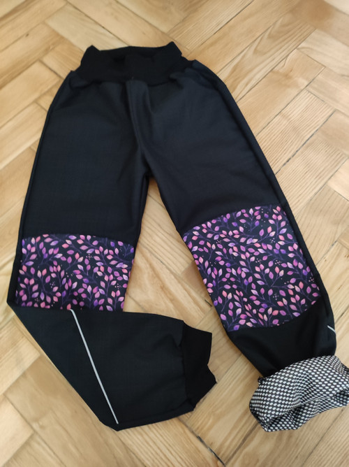 Softshellové kalhoty JARNÍ, úplet v rubu