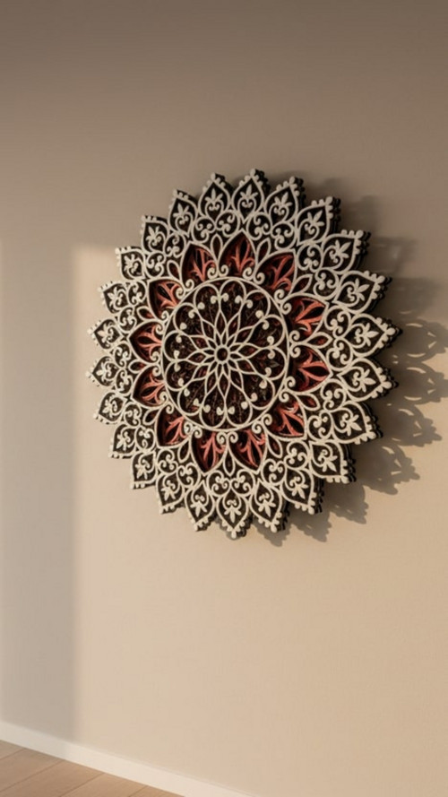 5vrstvá Mandala Red Star