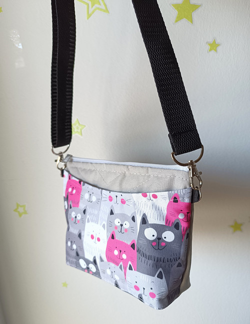 VYPRODEJ Dětská crossbody kabelka - Kočky