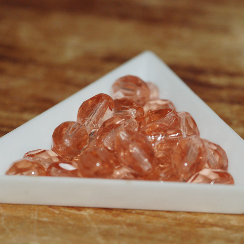 Růžové olivky ohňovky 8 x 11 mm