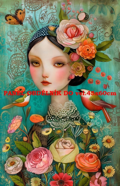 Bavlněný panel 13x20 cm - skladem
